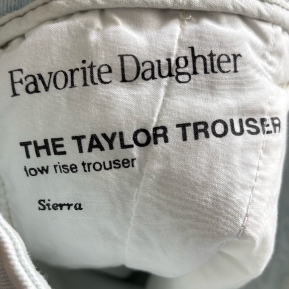 FAVORITE DAUGHTER The Taylor Low Rise Trousers Sierra Size 24 Trendy Effortless - Picture 7 of 10